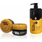 Nishman M1 Argan Özlü Mat Görünümlü Wax 100 ml x 5 Adet/+ 1250 ml Tuzsuz Şampuan Hediye