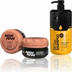 Nishman M6 Mat Görünümlü Saç Şekillendiric Mat Wax x 5 Adet/ + 1250 ml Tuzsuz Şampuan Hediye
