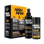 Nishman Seyrek Saç Kapatıcı Dolgunlaştırıcı Keratin Fiber Topik ve Sabitleyici Sprey / Koyu Kahve Renk 20 gr