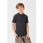 Nisrakids Erkek Çocuk Polo Yaka Antrasit Triko T-shirt (TİŞÖRT)