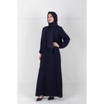 Nisrina Collection Arlina Uzun Şallı Fermuarlı Pamuk Aerobin Namaz Elbisesi