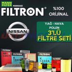 Nissan Juke 1.6 Mann Filtron Filtre Bakım Seti 2011 - 2018
