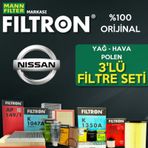 Nissan Micra 1.2 Mann Filtron Filtre Bakım Seti (k12 2003-2010)