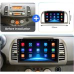 Nissan Micra Android Multimedya Sistemi 4-64 Cadence R18 (2002-2010) Ön Kayıt Kamera Hediyeli - Siyah