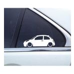 Nissan micra Basık kasa sticker kelebek cam yapıştırması