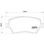 Nissan Micra Ön Fren Balatası (2002-2017) 410604775R Ap3357 1.5, 1.2, 1.4