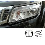 Nissan Navara 2023+ Far Stop Çerçeve Kaplama Siyah