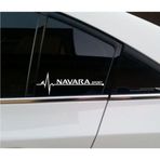 Nissan Navara Yan Cam Sticker Oto Kapı Çıkartma 20 x 7 cm