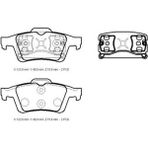 NISSAN PRIMERA- P12- 03/08; ARKA FREN BALATASI (DİSK) (123X48X15,6)(BRAMAX)