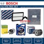 Nissan Qashqai 1.5 Dci Dizel Bosch Filtre Bakım Seti+Motor Yağı