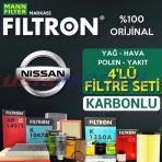 Nissan Qashqai 1.6 Dci Filtron Filtre Bakım Seti 2014-2017