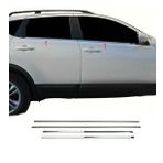 Nissan Qashqai 2007-2010 Paslanmaz Çelik 4 Parça Krom Cam Çıtası