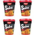 Nissin Soba Cup Chili 92G 4'lü Set Japon Noodle Köri Kupası Instant Noodles - 4 Adet