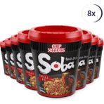 Nissin Soba Cup Chili 92G 8'li Set Japon Noodle Köri Kupası Instant Noodles - 8 Adet