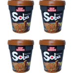 Nissin Soba Cup Japanese Curry 90G 4'lü Set Japon Noodle Köri Kupası Instant Noodles - 4 Adet