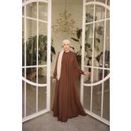 Nissra Ankanoor Acı Kahve Fırfırlı Robalı Elbise Anka255062