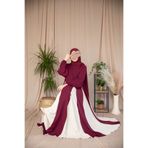 Nissra Ankanoor Dubai İpeği ( Şarmi ) Üçgen Garnili Elbise 150 CM Anka255080