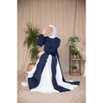 Nissra Ankanoor Dubai İpeği ( Şarmi ) Üçgen Garnili Elbise 150CM Anka255080