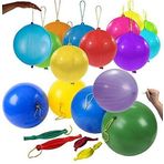 Nistabolje 20 Adet Lastikli Zipzip Balon Ipli Punch Panc Buyuk Balon