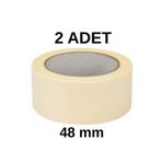 nistabolje 2'li Maskeleme Bandı Boya Bandı 48mm Kağıt Bant Çok Amaçlı Kullanım