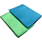 Nistabolje 2'li Mikrofiber Cam Bezi 30X40 Temizlik Bezi - Yeşil - Standart