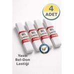 nistabolje 4 Adet Esnek Paça Don Lastiği Beyaz Bel Lastiği Yassı Lastik 40 Metre
