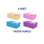 Nistabolje 4 Adet Hurç Yastık Hurcu 65x38x24 Cm Orta Boy