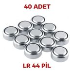 Nistabolje 40 Adet AG13-LR44-A76-376A 1,5V Alkalin Düğme Pil Oyuncak-Lazer Pili