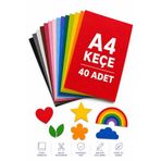 Nistabolje 40 Adet Karışık Renk A4 20x30 cm Keçe
