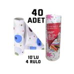 nistabolje 40 Adet Kullan At Masa Örtüsü Sıvı Geçirmez(4 RULO) Tek Kullanımlık 100x120 Cm Piknik Sofra Kağıdı