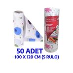 nistabolje 50 Adet Kullan At Masa Örtüsü Sıvı Geçirmez(5 RULO) Tek Kullanımlık 100x120 Cm Piknik Sofra Kağıdı