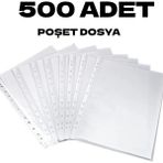 Nistabolje 500 Adet A4 Şeffaf Dosya Föy Poşeti