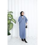 NİSUM MODA Fitilli Fermuarlı Triko Elbise