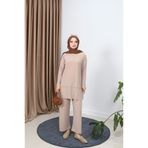 NİSUM MODA Tuniği Piliseli Pantolonlu Takım