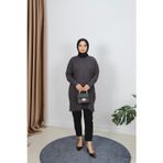 Nisum Moda Yırtmaçlı Merserize Tunik