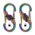 Nite Ize S-Biner Microlock Çelik Karabina 2li Paket - Renkli