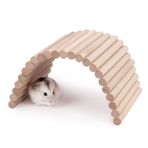 Niteangel Hamster Tırmanma Merdiveni Ahşap Süspansiyon Köprüsü Kobay Fareler Kirpi Gerbils Fare Şeker Kaydırıcı ve Diğer Küçük Hayvanlar için (Küçük)