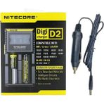 Nitecore D2 Şarj Aleti ve Araç Şarj Seti