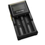 Nitecore D2EU - Li-Ion, Ni-MH, Ni-CD ve LiFePO4 batarya, LCD ekran için evrensel şarj cihazı