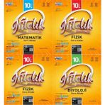 Nitelik 10.sınıf Matematik-Fizik-Kimya-Biyoloji-Soru Kitabı 4 Kitap *yeni Müfredat*