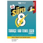 Nitelik Yayınları 8. Sınıf Süper Türkçe 100 Temel Eser Yeni Nesil Paragraf Deneme Sınavı
