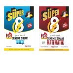 Nitelik Yayınları 8.SINIF YENİ NESİL SÜPER TÜRKÇE - MATEMATİK 10 DENEME SINAVI ( 2 Kitap )