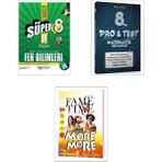 Nitelik Yayınları 8. Sınıf Yeni Süper Fen Soru+Bilfen LGS Pro Test Matematik+ Kurmay Yayınevi