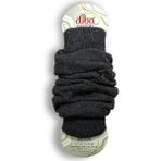 Nitesheys Lambswool Yün Diba Kışlık Kadın Dizlik Kalın Tozluk Ayaksız Yoga Çorabı - Tek Beden - Antrasit