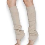 Nitesheys Lambswool Yün Diba Kışlık Kadın Dizlik Kalın Tozluk Ayaksız Yoga Çorabı - Tek Beden - Bej