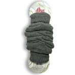 Nitesheys Lambswool Yün Diba Kışlık Kadın Dizlik Kalın Tozluk Ayaksız Yoga Çorabı - Tek Beden - Füme