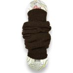 Nitesheys Lambswool Yün Diba Kışlık Kadın Dizlik Kalın Tozluk Ayaksız Yoga Çorabı - Tek Beden - Kahverengi