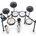 Nitro Max Kit - Elektronik Davul Seti, Dijital Bateri, Sessiz Mesh Pedli, 10 Inç Çift Bölgeli Trampet, Bluetooth, 440+ Otantik Ses, Drumeo, USB Mıdı, Tekme Pedalı