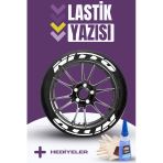 Nitto Motosiklet Ve Otomobil Araç 3D Oto Lastik Yazısı Sticker Arma Seti – 8 Adet