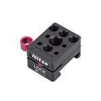 Nitze Quick Release NATO Clamp mandallı kilit kolu, NATO kelepçe, 1/4 inç ve 3/8 inç (1/4 inç) ve 3/8 inç (3/8 inç) Arri bulma deliği, kamera kafesi, monitör kafesi, sihirli kol, EVF bulucu, LED ışık